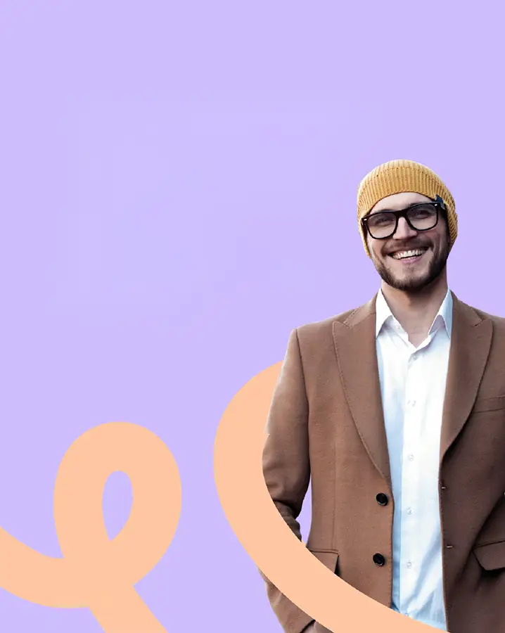 Rewired candidate smiling in a creative work setting